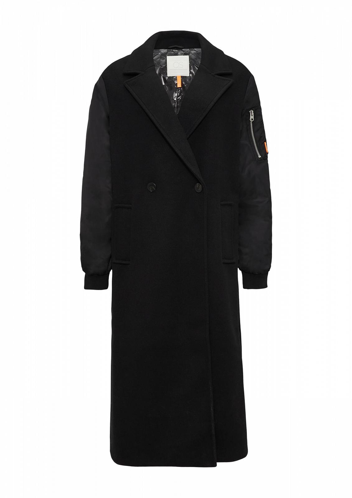 Повсякденне пальто QS з тканини в міксі, фото №1