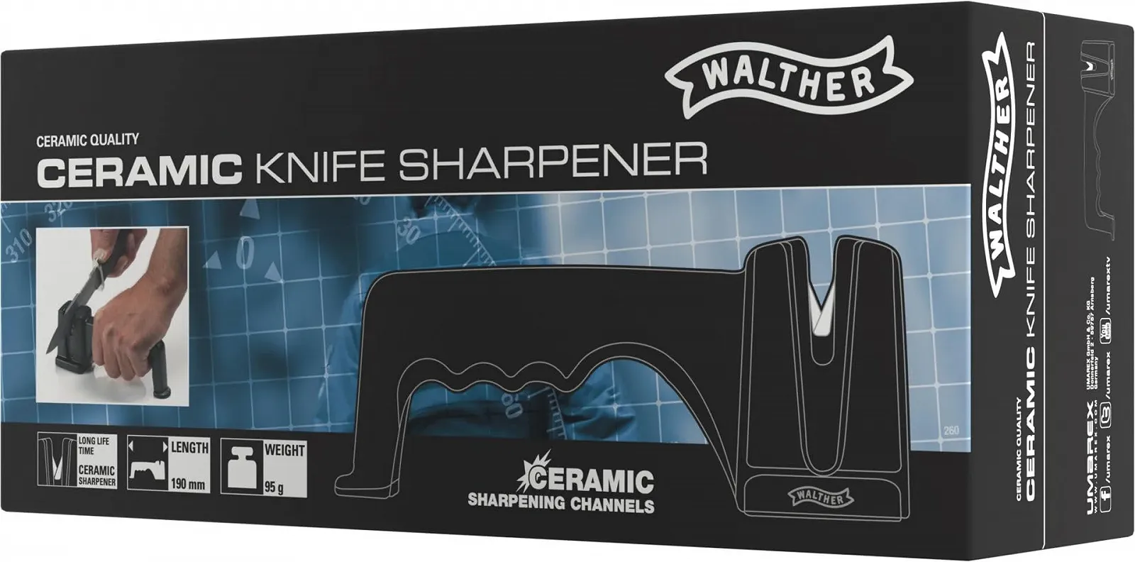 Точилка для ножів Walther 5.0739 керамічна, фото №3