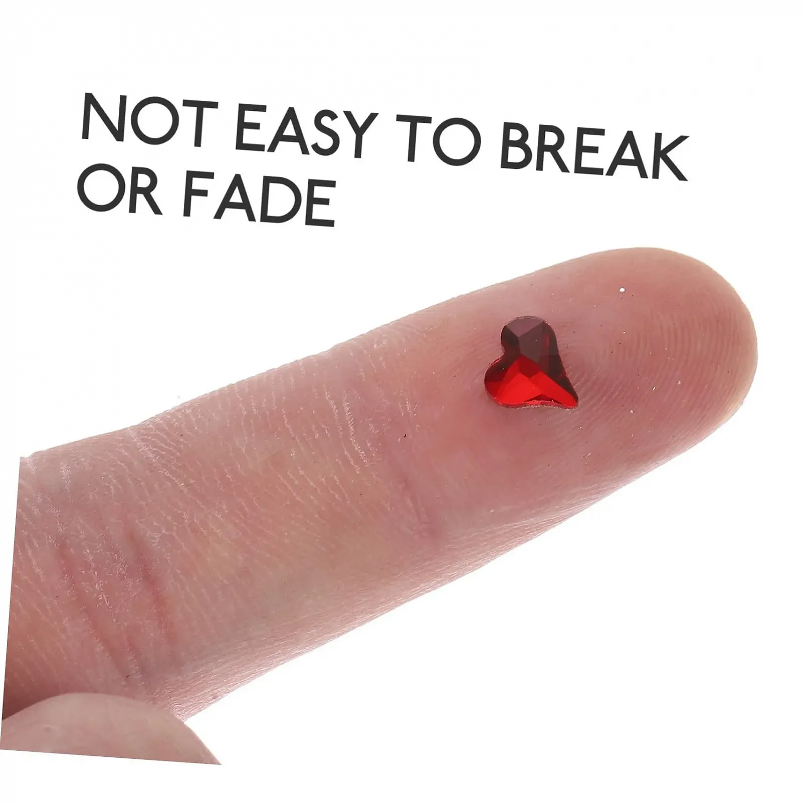 Аксессуары для ногтей Сердце Форма Heartstopped Материал для страз Блестящие камни Ювелирные украшения Большие, фото №3