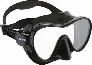 Маска для підводного плавання Cressi Frameless, чорна - Фото 1