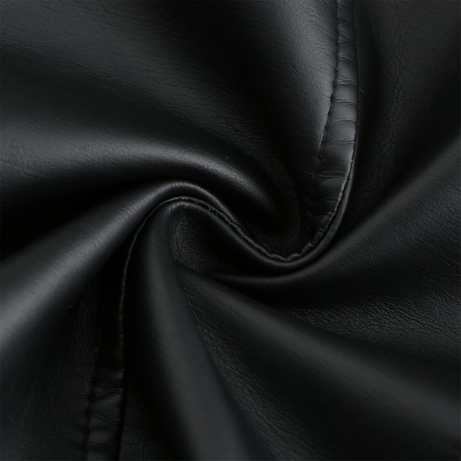 Женская куртка-пиджак из искусственной кожи Generisch Мотоциклетная куртка Байкерская куртка из искусственной кожи Oversize Черный, фото №4