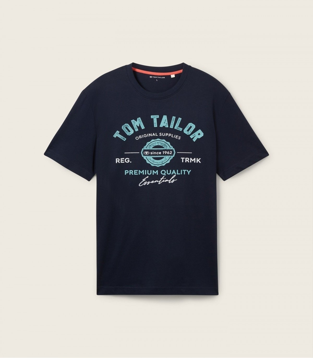 Футболка Tom Tailor LOGO TEE MEN'S Темно-синий S, фото №5