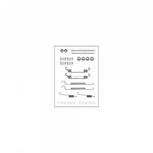 Монтажный комплект тормозных колодок TRISCAN 8105 212003 задняя ось - Фото 1