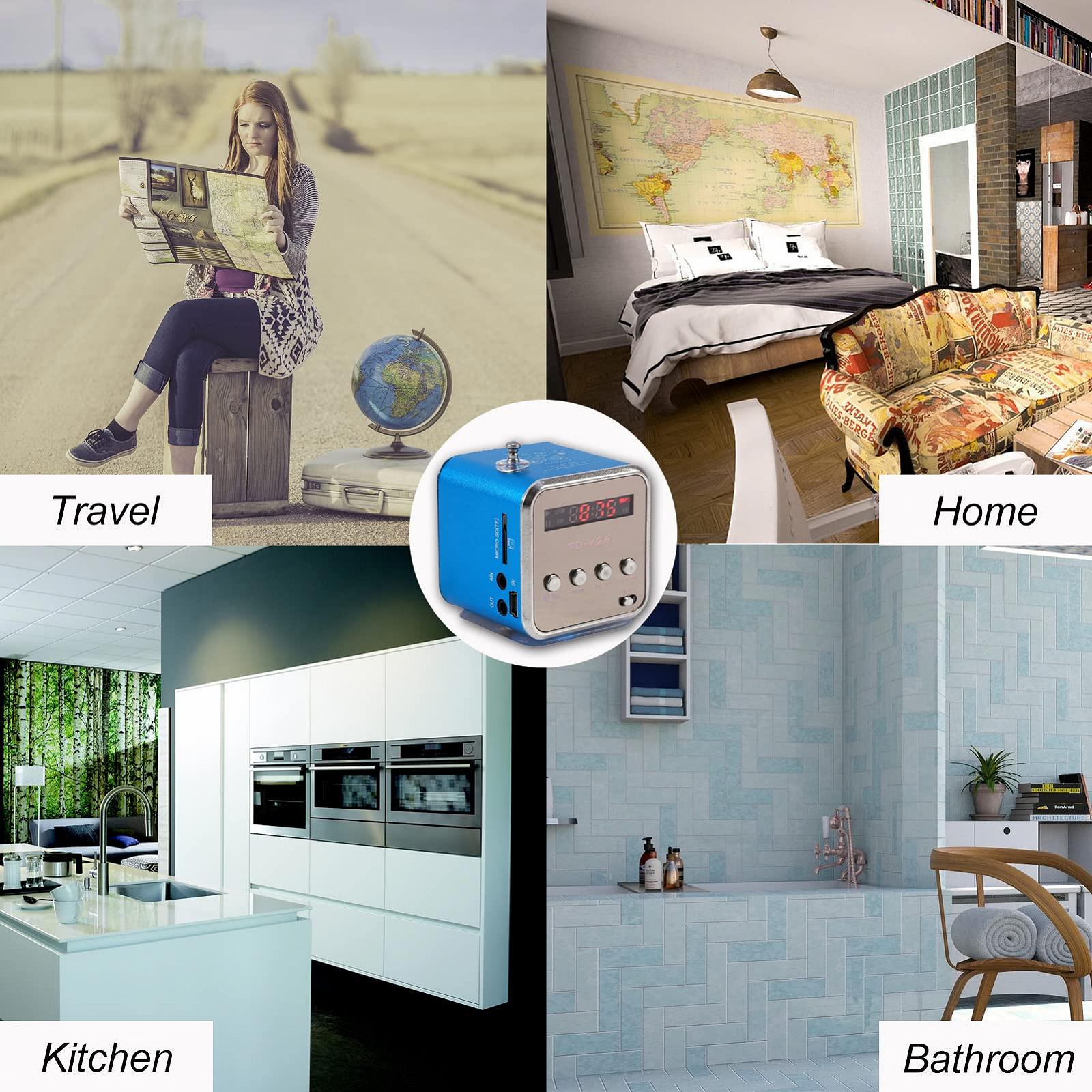 Портативна колонка Lazmin Переносний FM Радіо MP3-програвач, фото №5