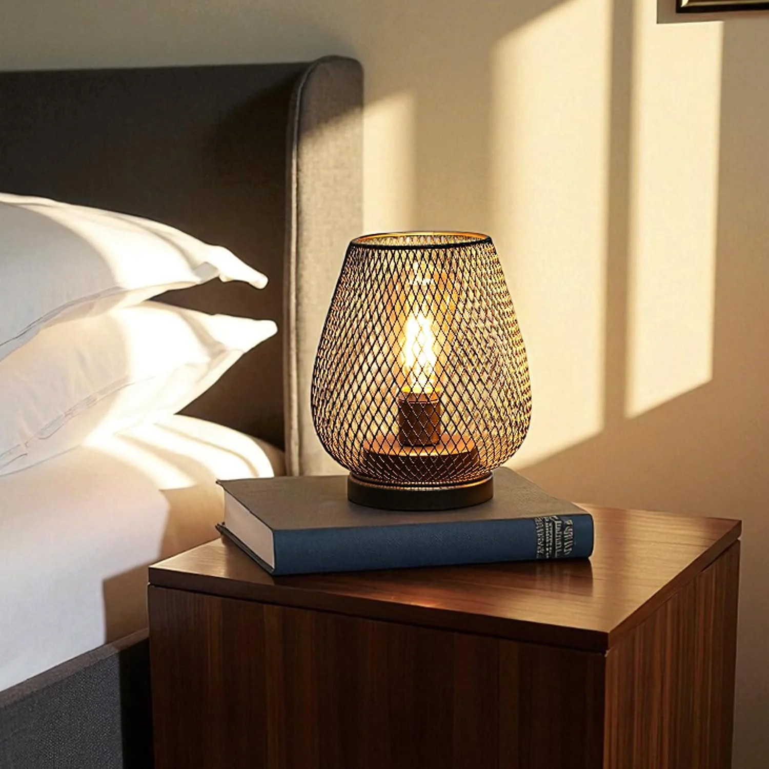 Бездротова настільна лампа JHY DESIGN LED металева на батарейках, фото №4