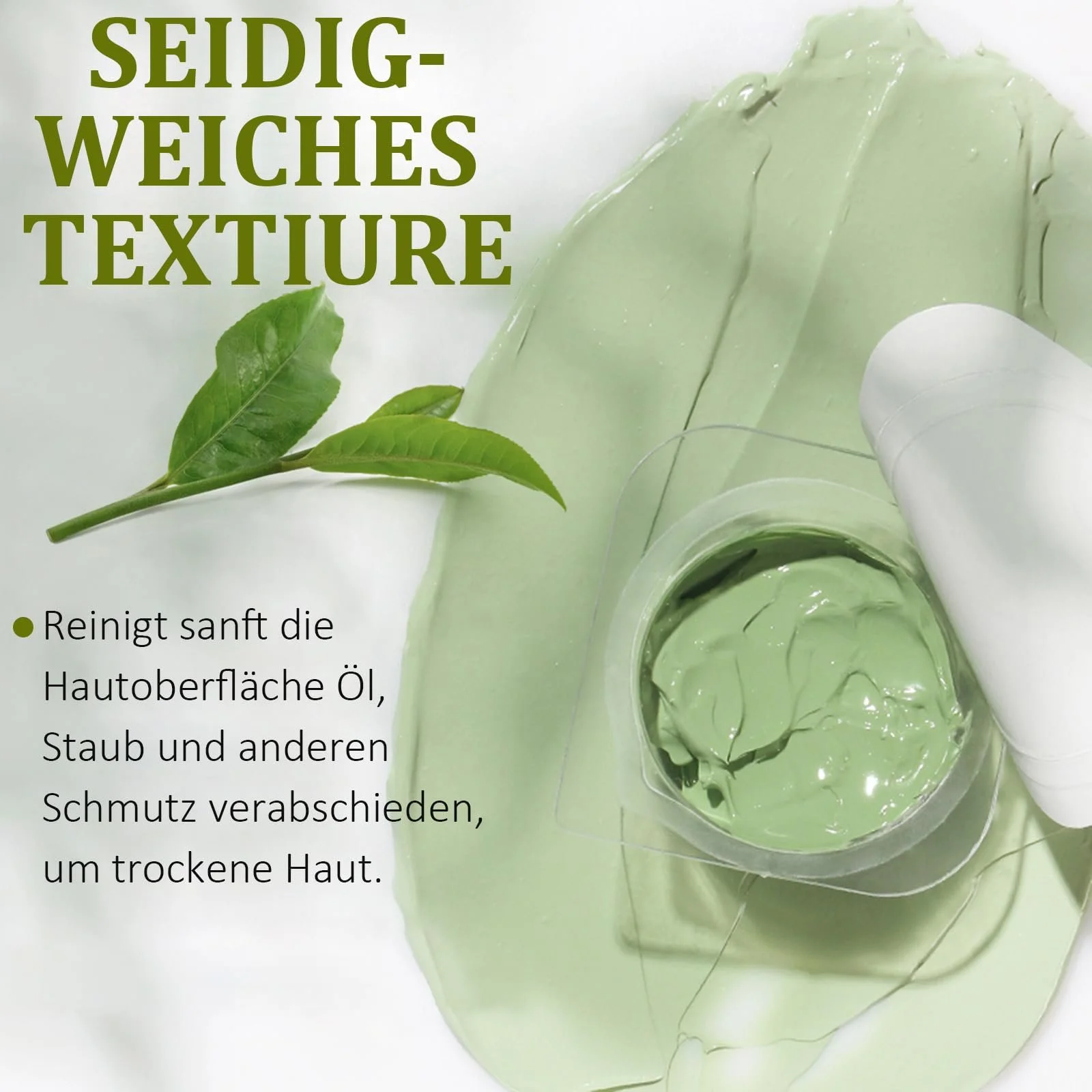 Маска Глиняна з Зеленим Чаєм, Набір з 10 штук, фото №5