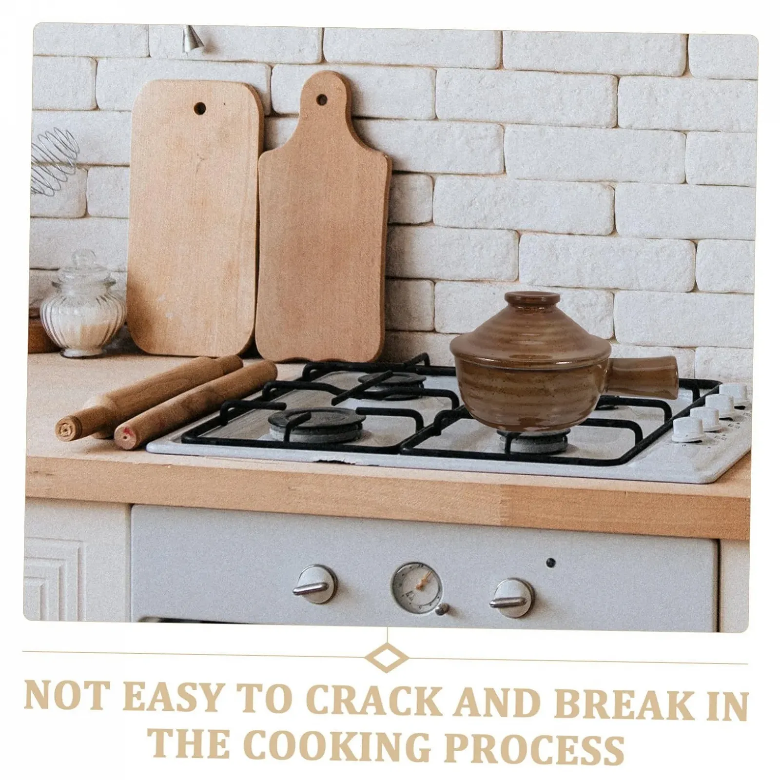 Кастрюля-жаровня Lurrose Ceramic с крышкой термостойкая, фото №9 Кастрюля-жаровня Lurrose Ceramic с крышкой термостойкая, фото №9