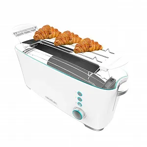 Тостер Cecotec Toast&Taste Extra W, 1000 Вт, Подвійний XL-слот, Система самоцентрування, 7 рівнів підсмажування, Автоматичне викидання, Піддон для крихт - Фото 1