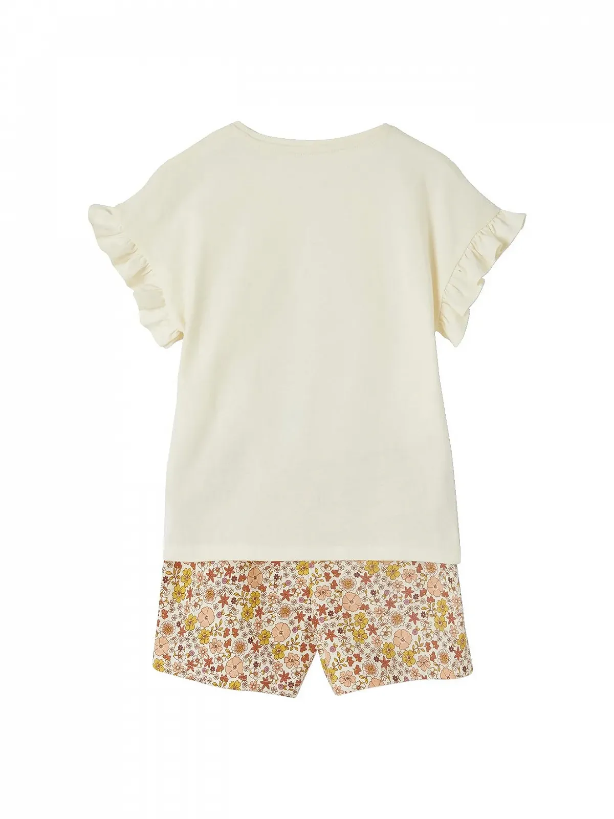 Комплект піжам VERTBAUDET, 2 шт., з ребристого трикотажу для дівчаток, короткий, фото №2 Комплект піжам VERTBAUDET, 2 шт., з ребристого трикотажу для дівчаток, короткий, фото №2