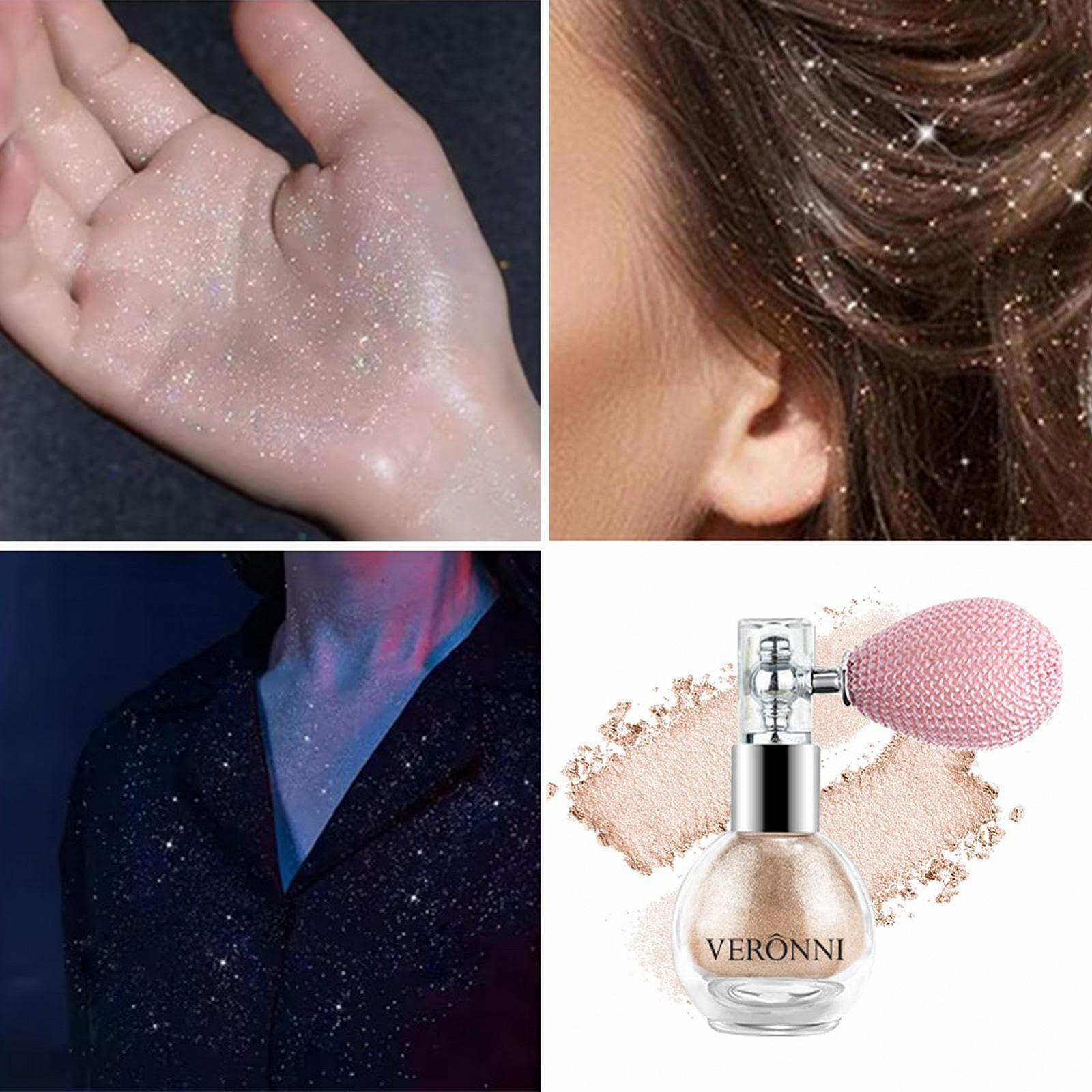 Спрей Voihamy Пудра Блеск Лицо, Тело Блестящий Высокий Глянец Макияж Аксессуар, фото №2