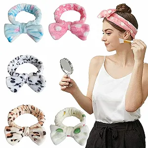 Набор повязок для волос Spa Bowknot, 5 шт. synthetic.ua - Фото 1