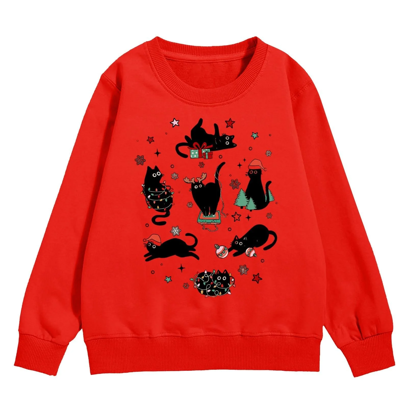 Пуловер з капюшоном і принтом і дівчаток з довгими рукавами, фото №2