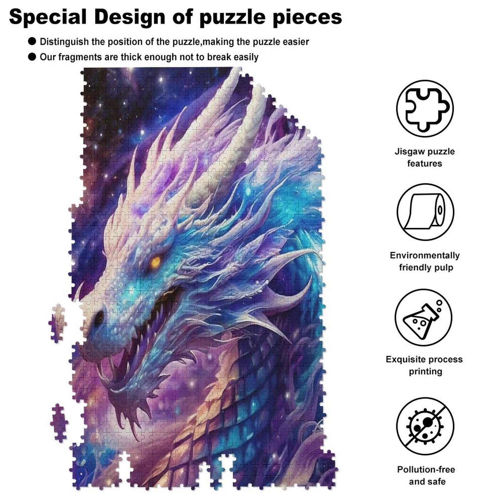 Дерев'яний пазл Dragon 1000 елементів 78 x 53 см, фото №6 Дерев'яний пазл Dragon 1000 елементів 78 x 53 см, фото №6