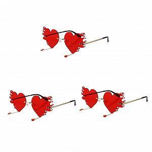 Очки Сердце Бескаркасные Металл - Фото 1