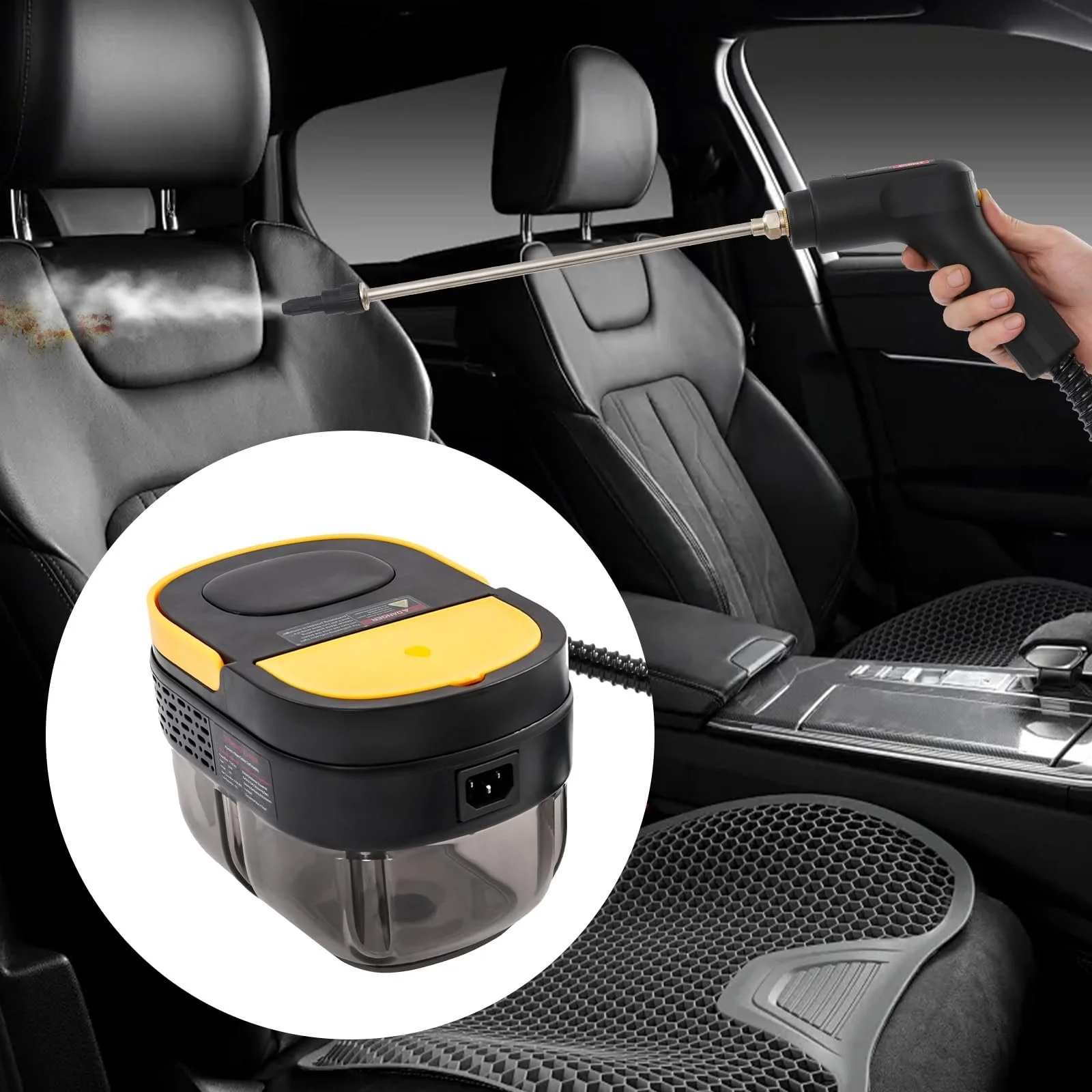 Ручний пароочисник 1500 W 1600 мл 3 bar Універсальний 15 секунд, фото №5 Ручний пароочисник 1500 W 1600 мл 3 bar Універсальний 15 секунд, фото №5