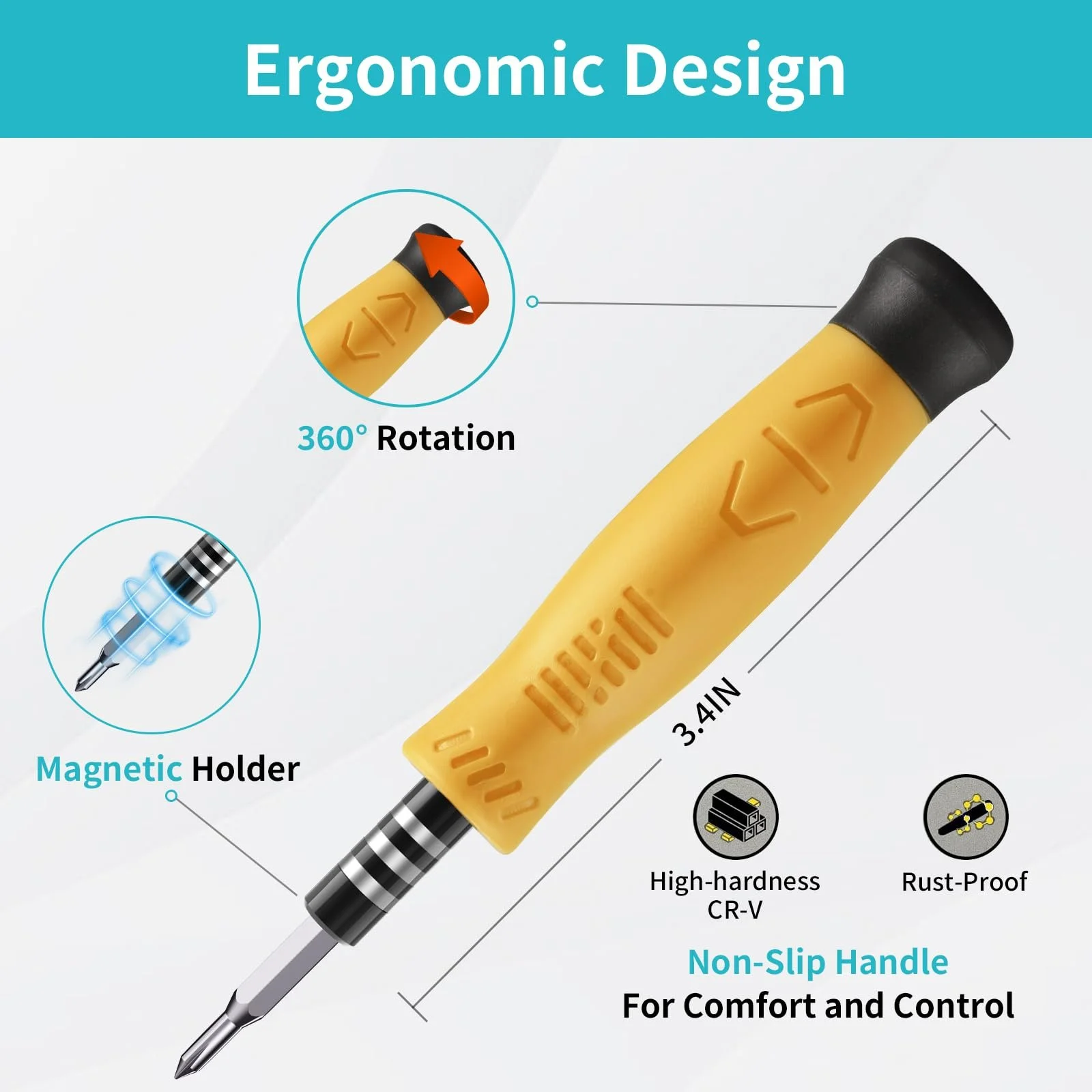 Набір прецизійних викруток Bluvizo 35 предметів, фото №3