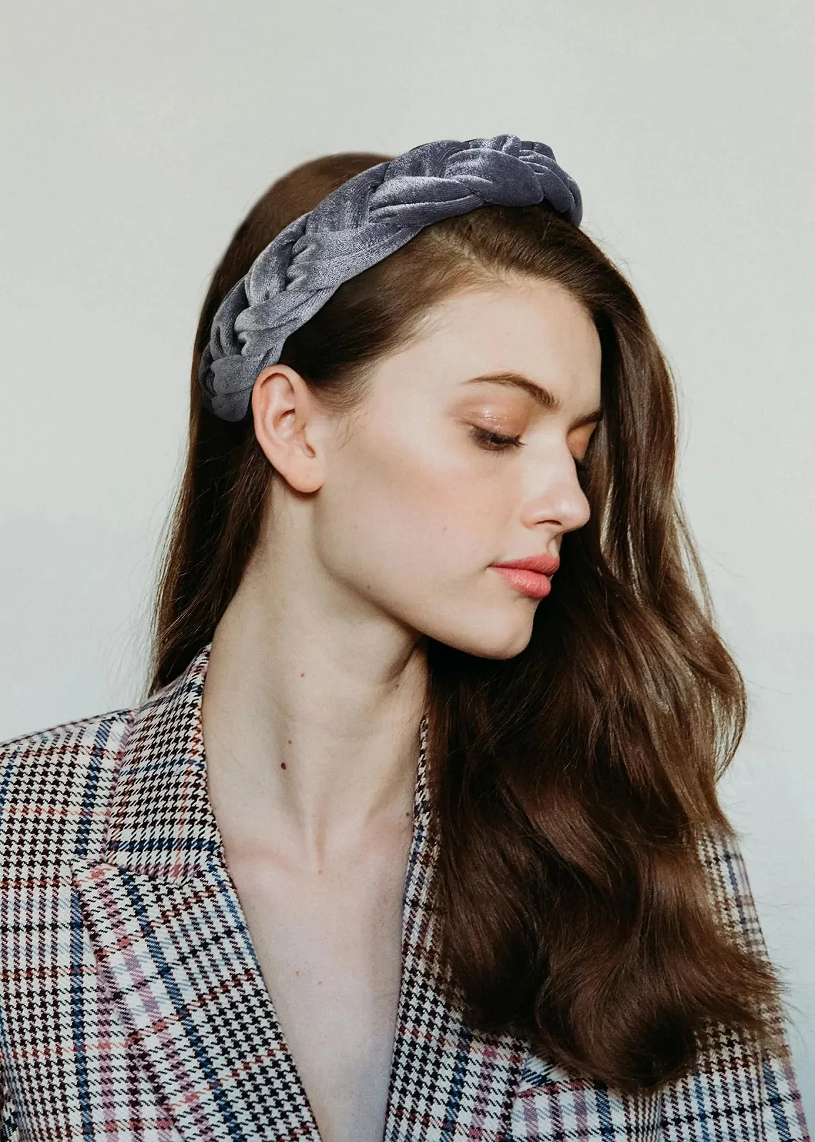 Бархатная Плетена Обруч Широкая, фото №6