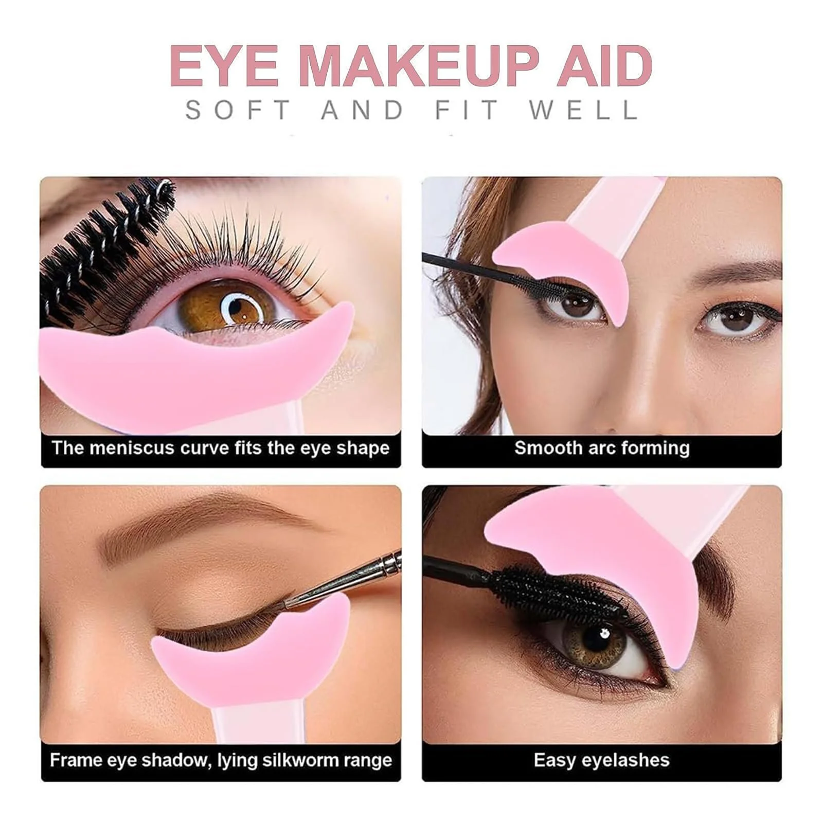 Інструмент Ruzister Силіконовий Допоміжний Для Підведення Для Очей Ультратонкий Набір Пензлів, фото №4