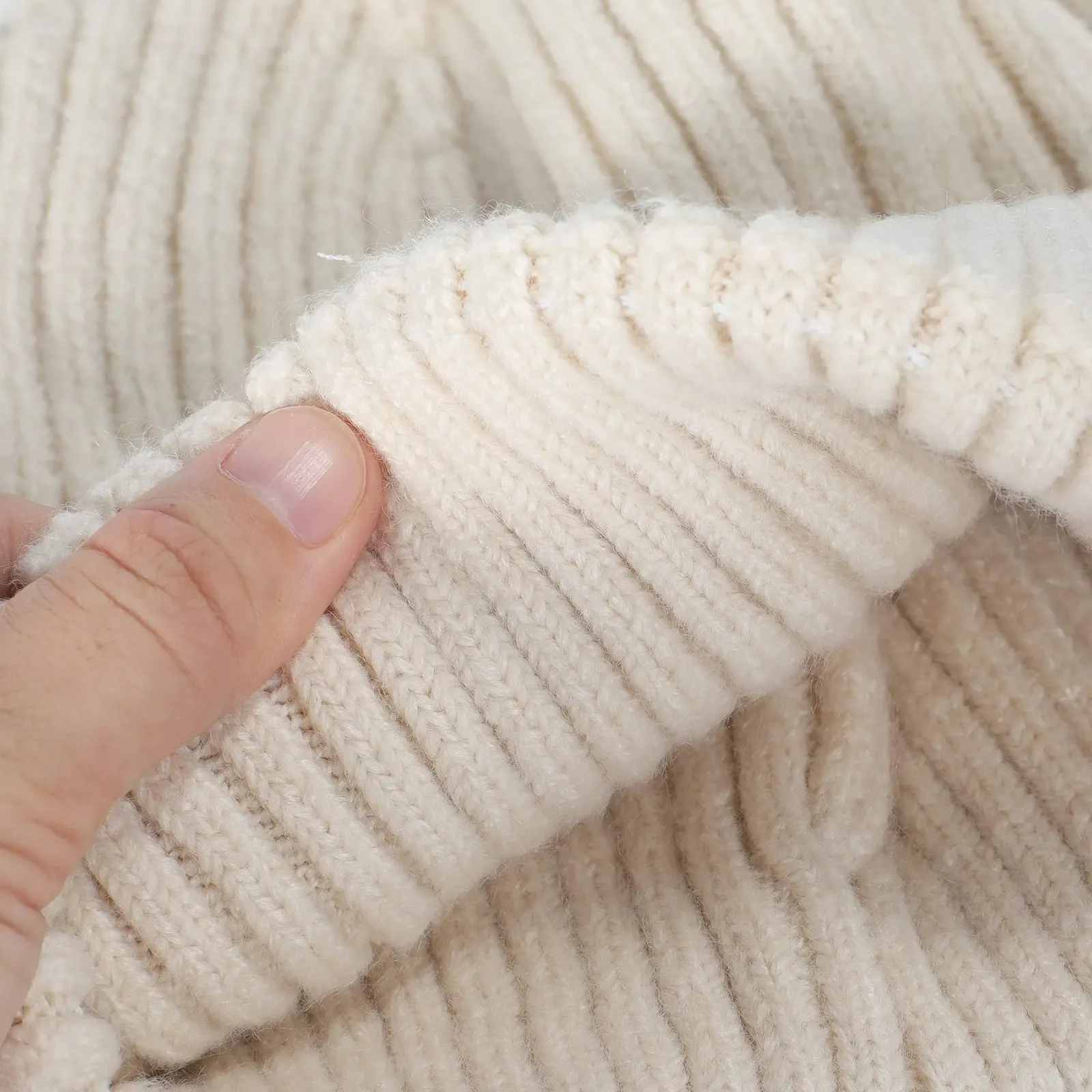 Шапка ZLYC Зимняя Женская Slouchy Эластичная Вязаная, фото №6