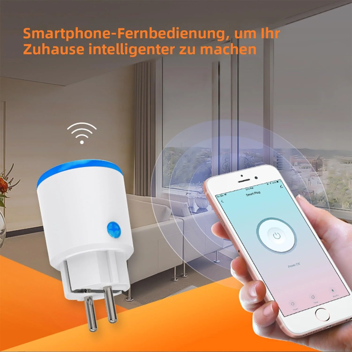 Умная розетка Haozee Zigbee с таймером и мониторингом энергопотребления, фото №3