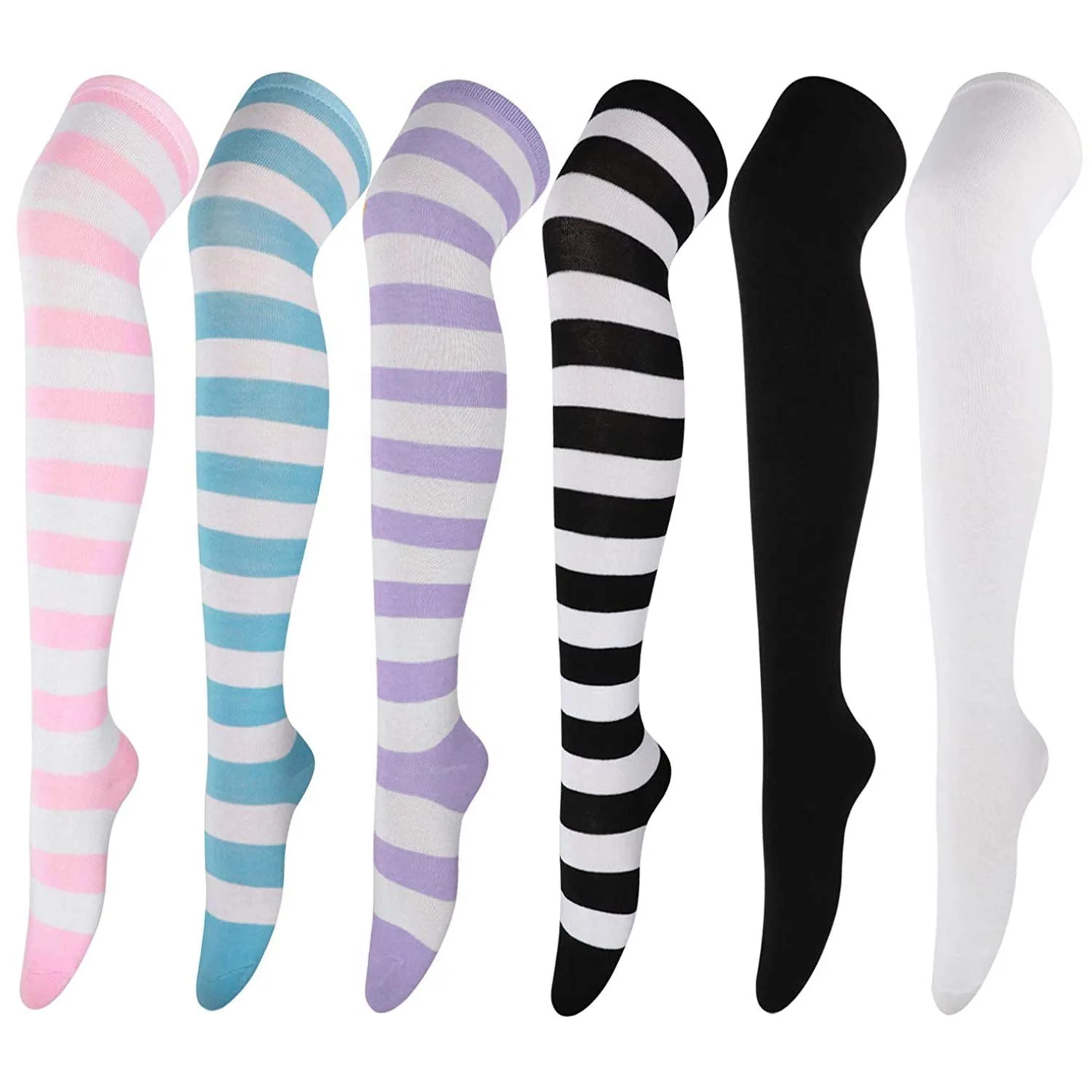 Шкарпетки DRESHOW Rainbow Striped Knee Socks, фото №1 Шкарпетки DRESHOW Rainbow Striped Knee Socks, фото №1