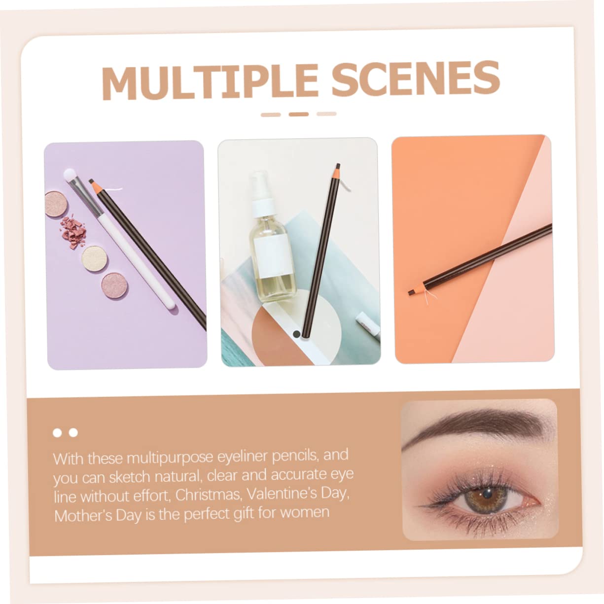 Олівець для брів SOESFOUFU Smudge-proof, фото №6