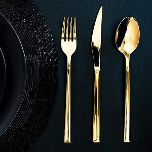 Набор столовых приборов MONIX Verona Gold, 24 предмета, нержавеющая сталь 18/10, полированное золото, 3 мм (на 6 персон) цена на synthetic.ua - Фото 1 Набор столовых приборов MONIX Verona Gold, 24 предмета, нержавеющая сталь 18/10, полированное золото, 3 мм (на 6 персон) synthetic.ua - Фото 1