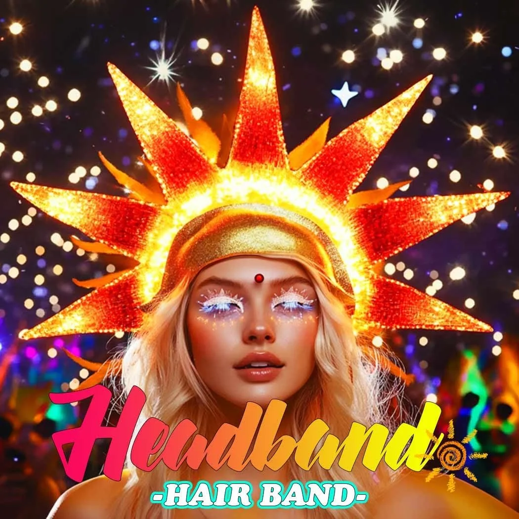 Обруч для волосся з LED полум'ям, фото №4