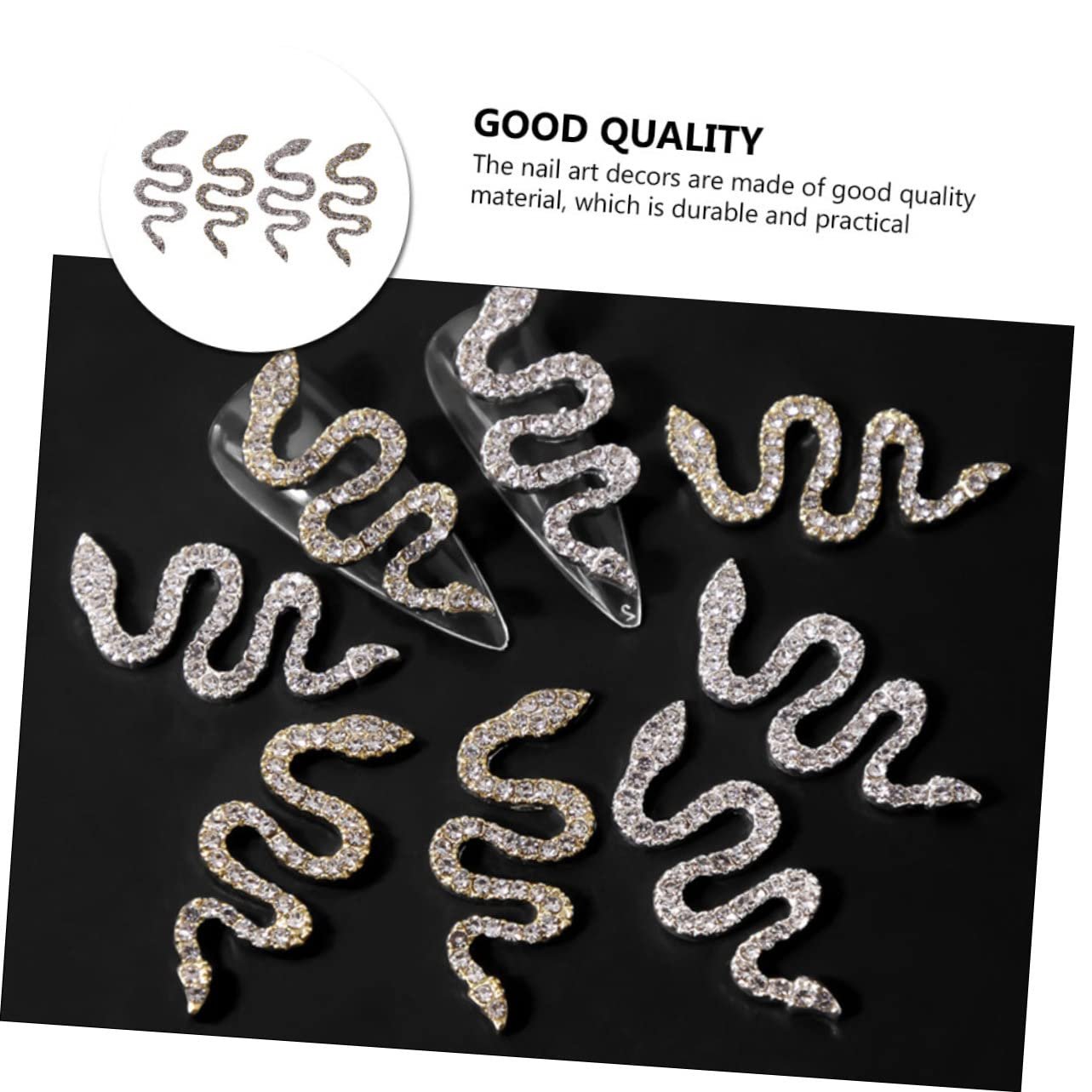 Украшение для ногтей MERRYHAPY 4 шт. для DIY маникюра, декор, аксессуар шик, фото №8