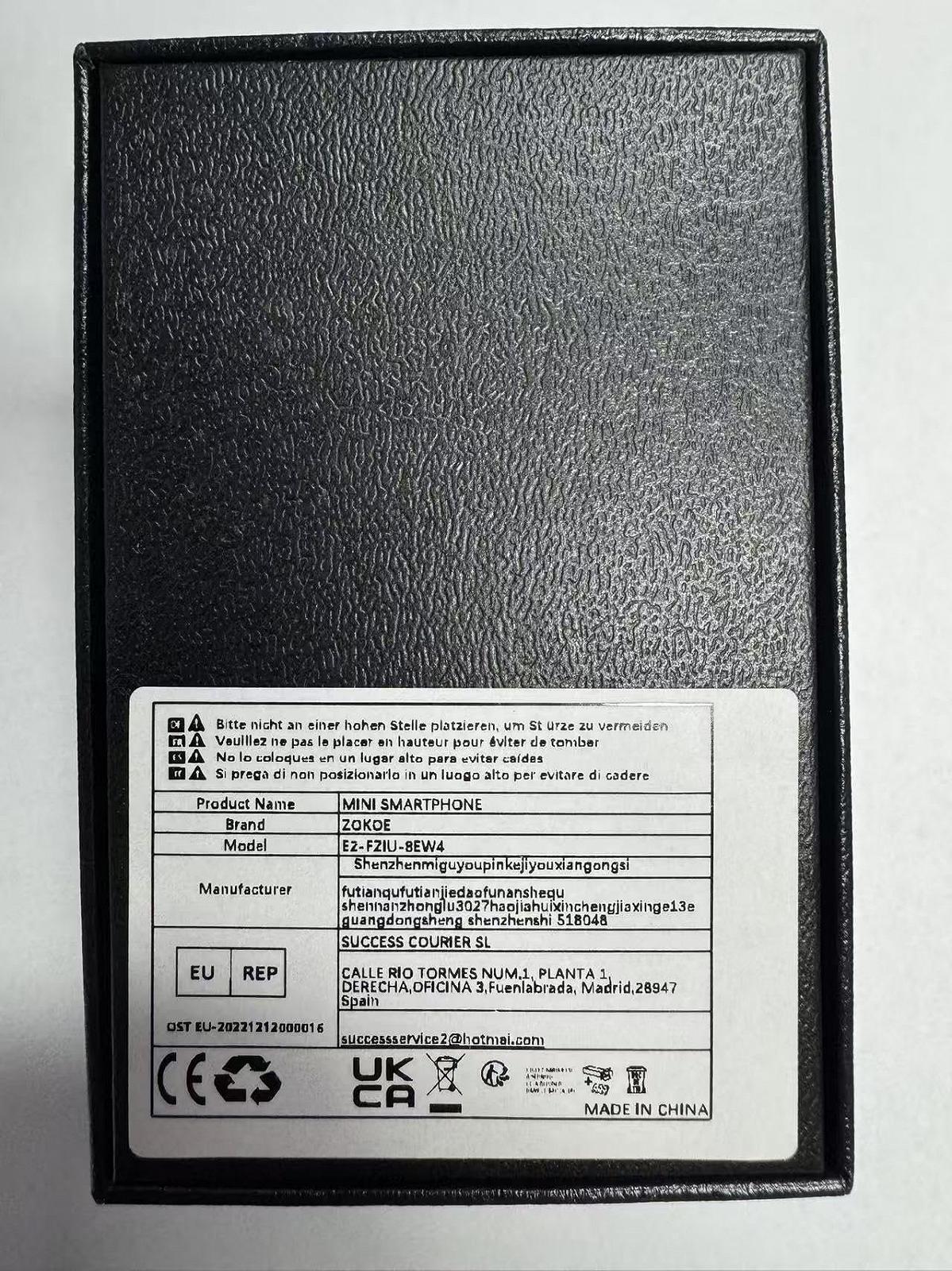 Міні-смартфон XS18 3.0" 2GB RAM 16GB ROM 5.0MP 900mAh Android 9.0 Чорний, фото №9