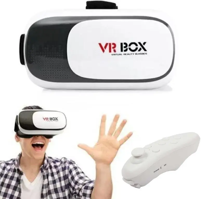 3D Очки виртуальной реальности с пультом управления для телефона VRBOX 2.0 ВиАр шлем, фото №1