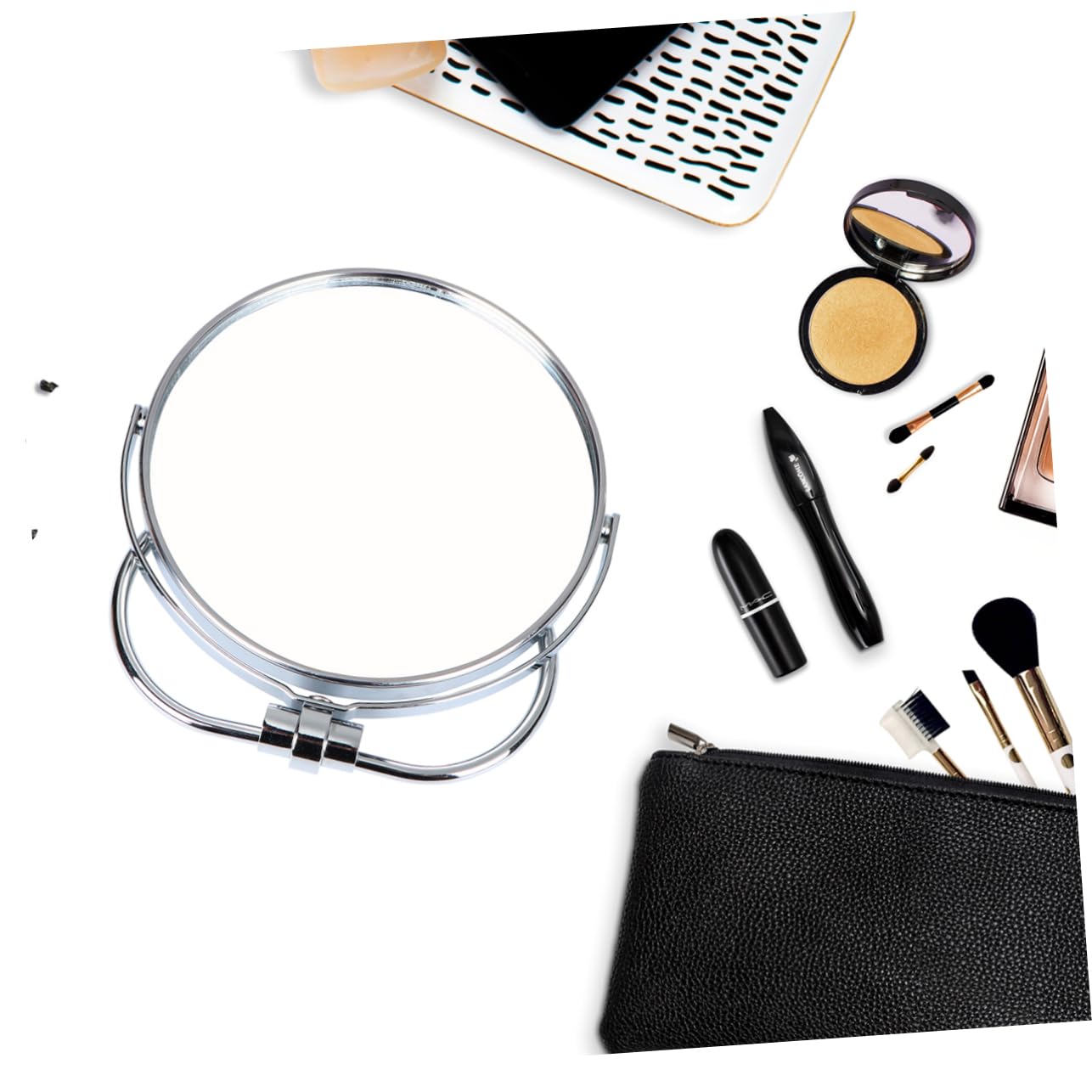 Angoily Reisespiegel Складывающееся Ручное зеркало Двустороннее, фото №3 Angoily Reisespiegel Складывающееся Ручное зеркало Двустороннее, фото №3