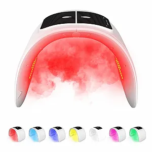 LED Маска для лица Jargrovs 7-цветная светотерапия Красный, зеленый, желтый, синий, голубой, фиолетовый, белый - Фото 1