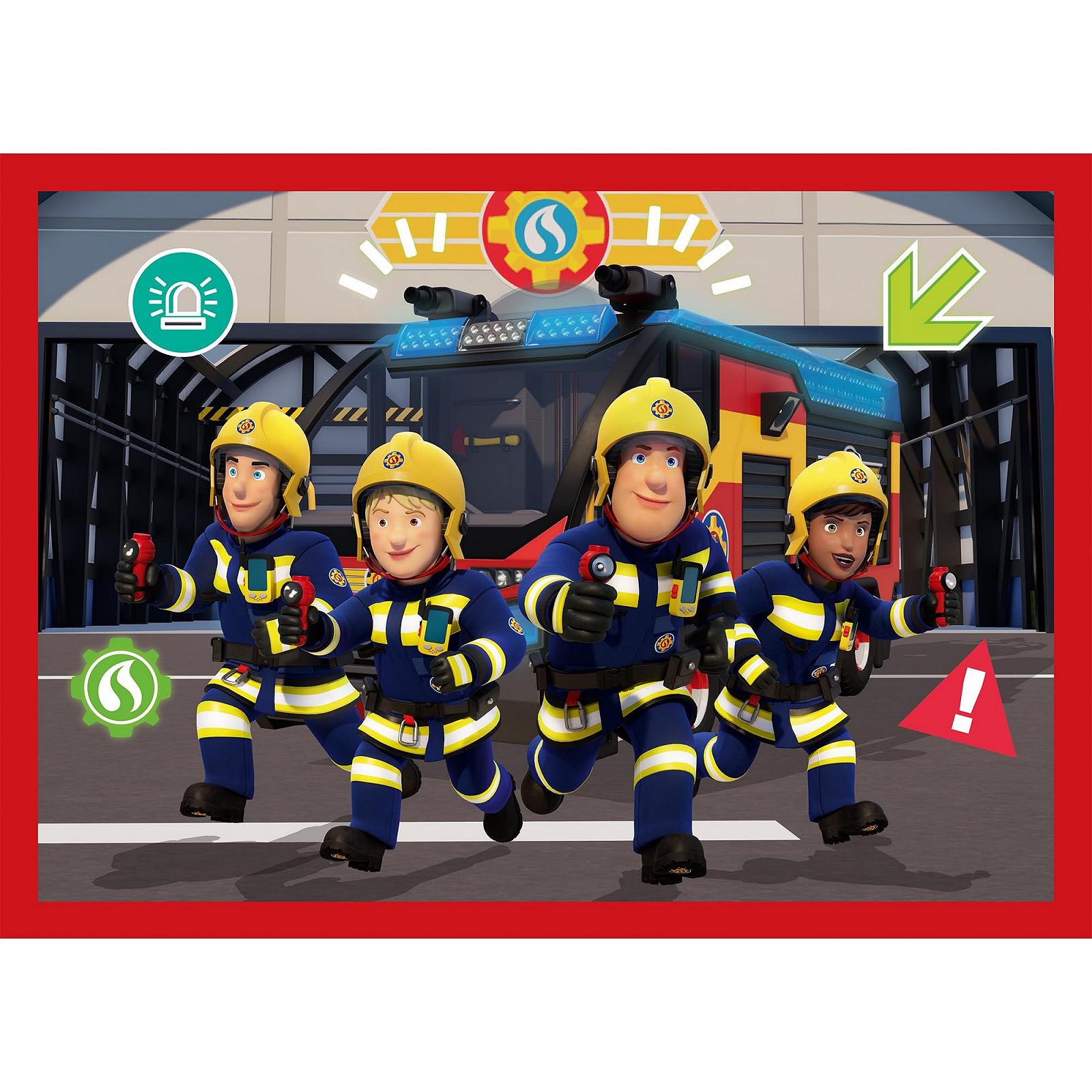 Пазл Trefl Fireman Sam The Adventures of Fireman Sam 4 в 1 12-24 елементи, фото №3