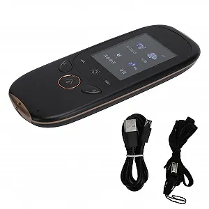 Перекладач Goshyda 4.0BT 2.4G з USB кабелем для зарядки для бізнесу Чорний - Фото 1