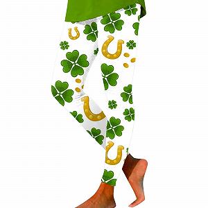 Термо Легінси Жіночі St. Patrick's Day З Малюнком Довгі Утеплені Щільні Непрозорі - Фото 1