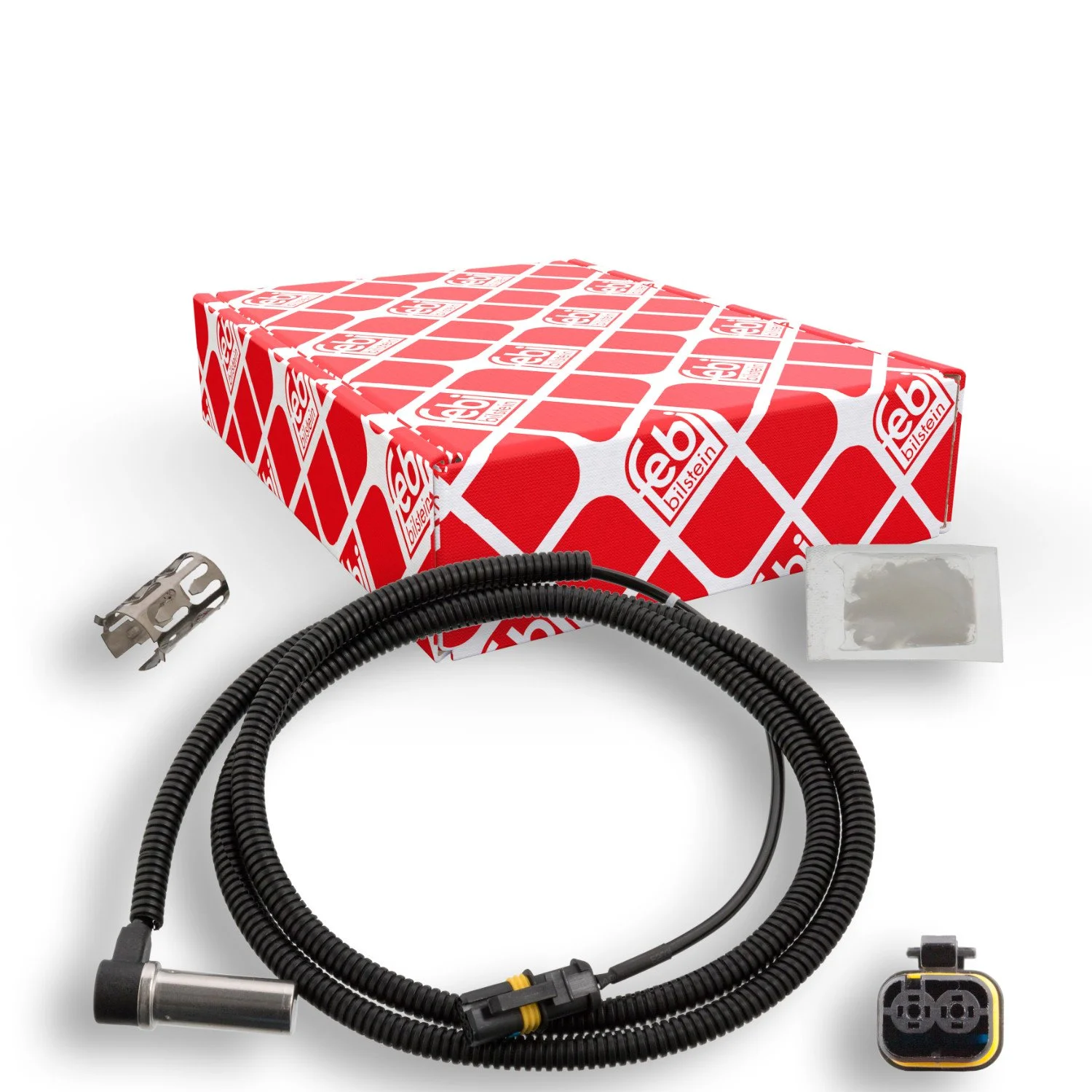 Датчик частоти обертання колеса FEBI BILSTEIN 107660 для MAN, передній міст справа, фото №1