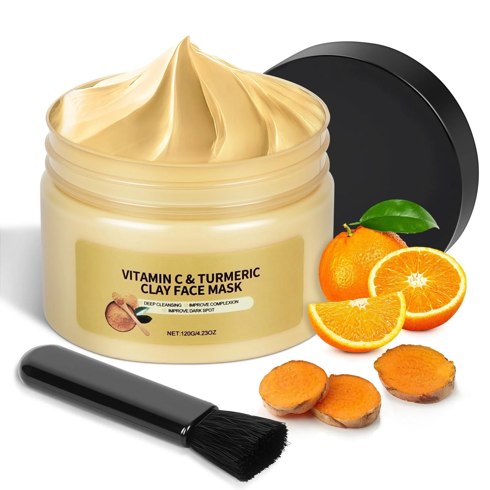 Маска для обличчя BUTBU Набір для жінок Глиняна маска з куркумою, фото №8