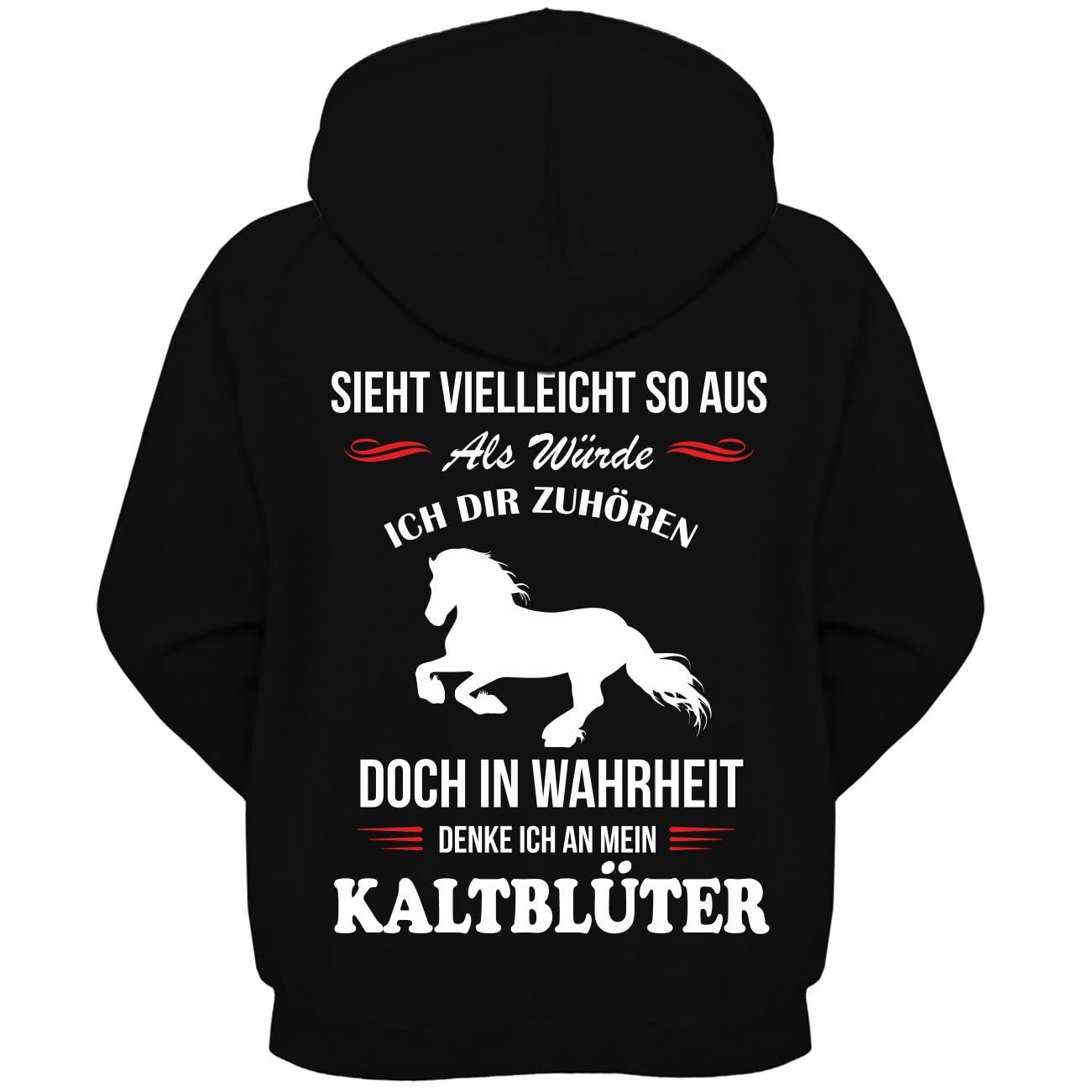 Дитяча куртка з капюшоном Cold Blooded Horses Sayings (з принтом на спині), фото №1 Дитяча куртка з капюшоном Cold Blooded Horses Sayings (з принтом на спині), фото №1