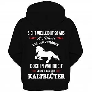 Купити Дитяча куртка з капюшоном Cold Blooded Horses Sayings (з принтом на спині) - Фото 1 Дитяча куртка з капюшоном Cold Blooded Horses Sayings (з принтом на спині) - Фото 1