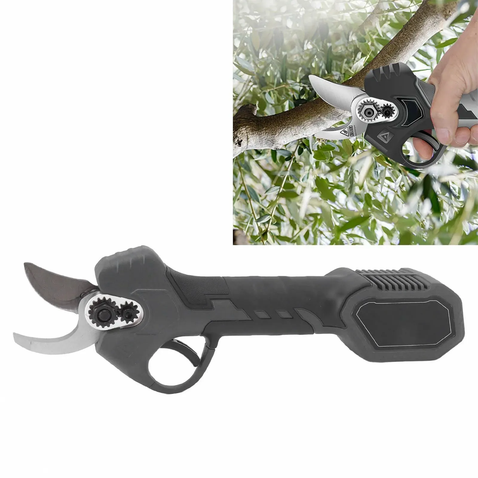 Електричний секатор Qcwwy Акумуляторний 7.2V для квіткових гілок Чорний, фото №8