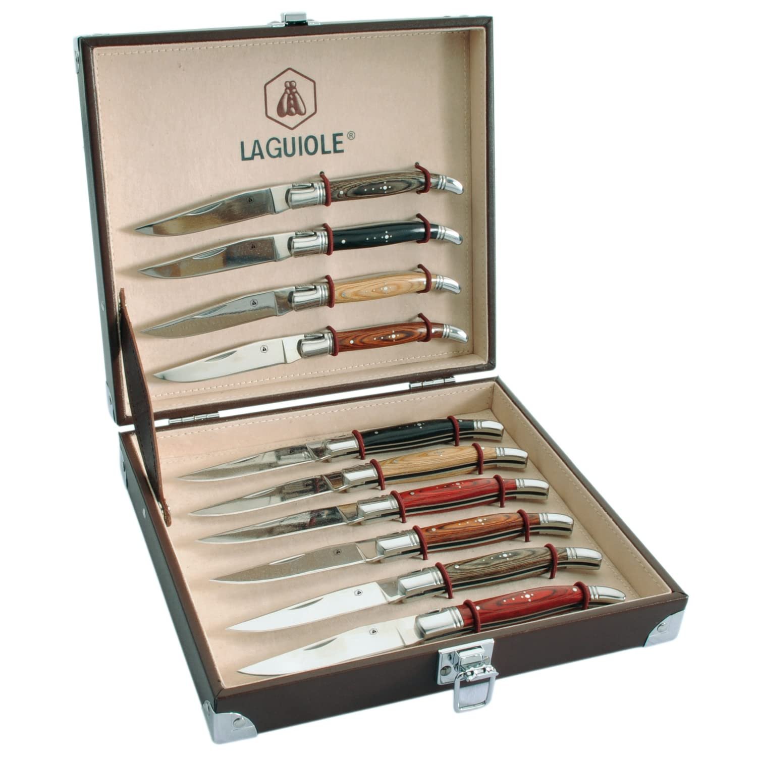 Набор складных ножей LAGUIOLE - 1 шт, экзотическая деревянная ручка - -, фото №1