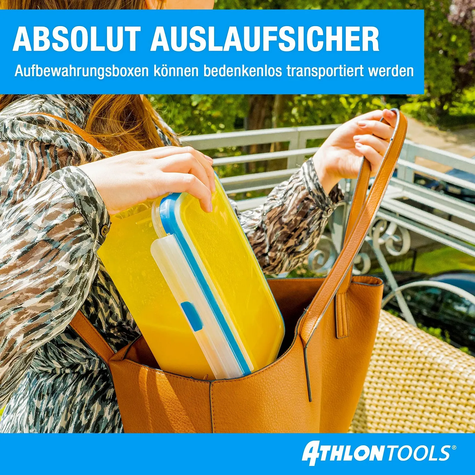 Набор контейнеров для хранения еды ATHLON TOOLS 4 x 3 л герметичные, фото №3