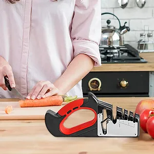 Точилка для ножів та ножиць Af-Werkzeug ручна з вольфрамовою кромкою Нековзна synthetic.ua - Фото 1