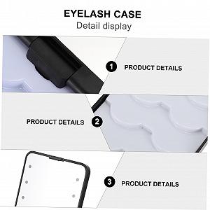 Набор Ioni 3-х коробок для хранения макияжа держатель для ресниц LED кейс для макияжа упаковка для накладных ресниц synthetic.ua - Фото 1