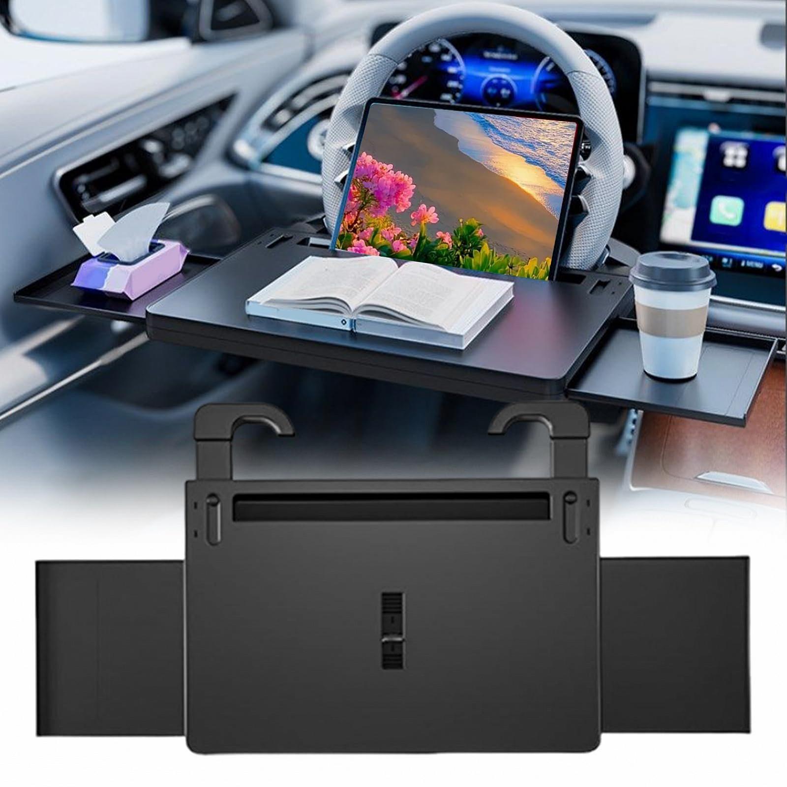 Столик на руль Держатель для ноутбука для автомобиля Многофункциональная рабочая станция для смартфона Ноутбука Напитков Кемпинга Путешествий Чтения Письма, фото №2