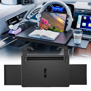 Столик на руль Держатель для ноутбука для автомобиля Многофункциональная рабочая станция для смартфона Ноутбука Напитков Кемпинга Путешествий Чтения Письма synthetic.ua - Фото 1