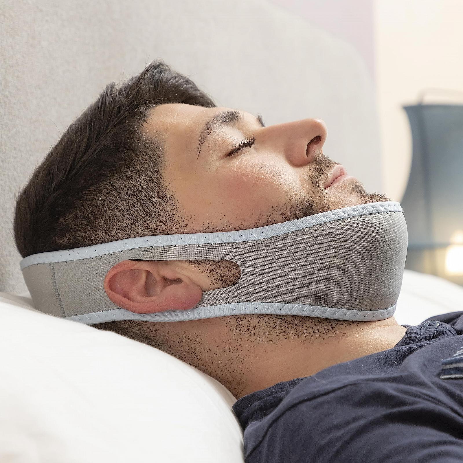 Пов'язка проти хропіння InnovaGoods Унісекс Стандартний Синій, фото №8 Пов'язка проти хропіння InnovaGoods Унісекс Стандартний Синій, фото №8
