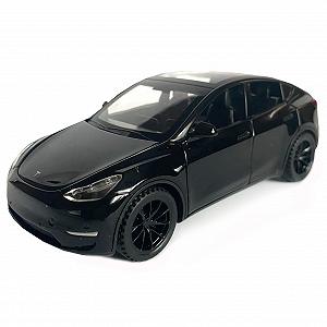 Игрушечная машинка металлическая Tesla Y тесла черная звук свет инерция откр двери багажник капот synthetic.ua - Фото 1