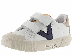 Кеди Victoria Tribu Шкіряний вигляд та застібка-липучка та контраст - Фото 1